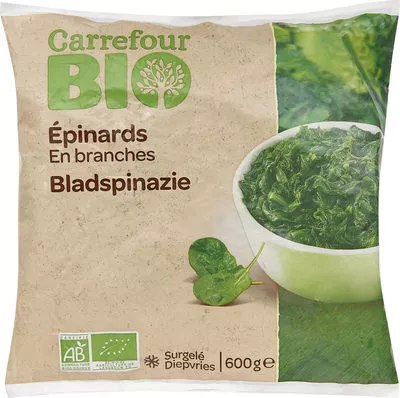 ÉpinardsEn branches Carrefour 600 g, code 3270190207368