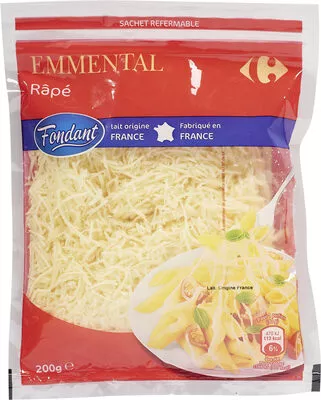 Emmental Râpé Carrefour 200 g e, code 3270190207696