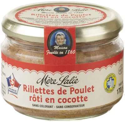 Rillettes de poulet roti en cocotte Mere lalie 170 g, code 3270270002500