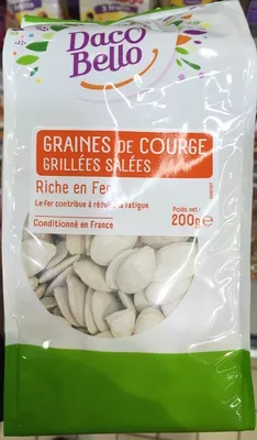 Graines de courge grillées salées Daco Bello 200 g, code 3270727702250