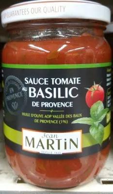 Sauce Tomate au Basilic de Provence Jean Martin 240 g, code 3271514130706