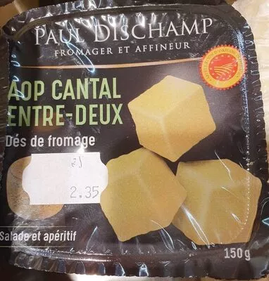 Cantal entre-deux - dés de fromage Paul Dischamp 150g, code 3271560001630