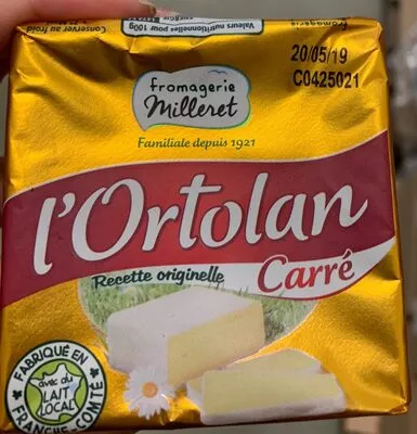 l'Ortolan carré Fromagerie Milleret 160g, code 3272320012040