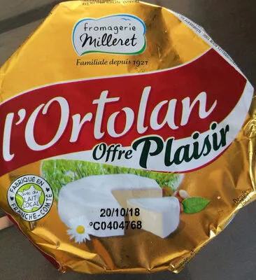 L'ortolan - offre plaisir Fromagerie Milleret 250 g, code 3272320012545