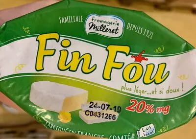 Fin fou Fromagerie Milleret 180g, code 3272320012705