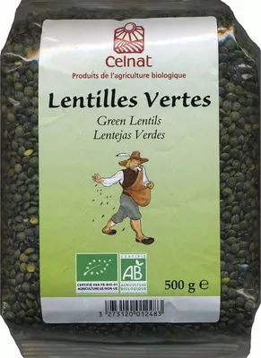 Lentilles vertes Celnat 500 g, code 3273120012483