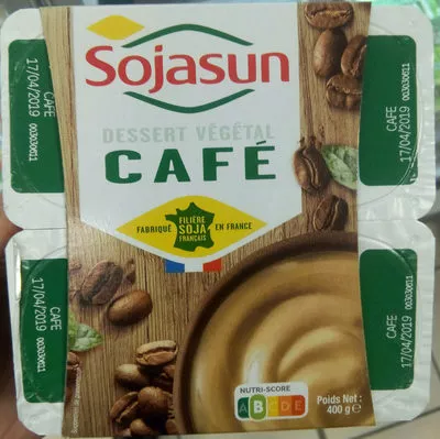 Dessert végétal au café sojasun 400 g, 4 pots de 100 g, code 3273220085196