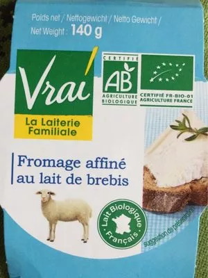 Fromage affine au lait de brebis Vrai 140 g, code 3273220541869