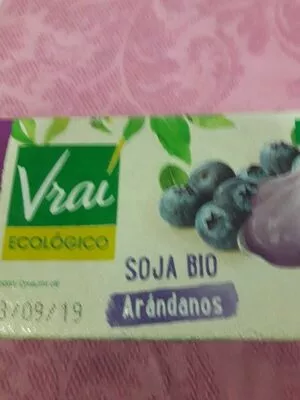 Especialidad vegetal de soja sabor arándanos Vrai , code 3273227451260