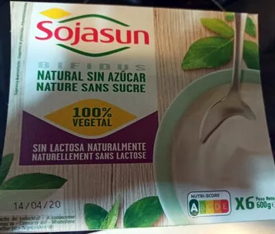 Bifidus Natural sin azúcar Sojasun 600 g (6 x 100 g), code 3273227481014