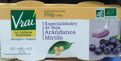 Especialidad de soja Arándanos Vrai, Triballat Noyal S.A.S. 250 g (2 x 125 g), code 3273227484794