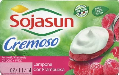 Postre de soja cremoso con frambuesa Sojasun 200 g (2 x 100 g), code 3273227581837