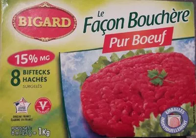 8 bifteck haché façon bouchère Bigard , code 3273230251031