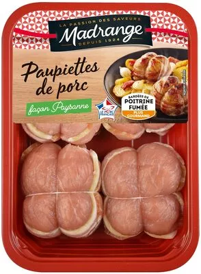 Paupiettes de porc lardées Paysannes Madrange 500 g, code 3273625871554