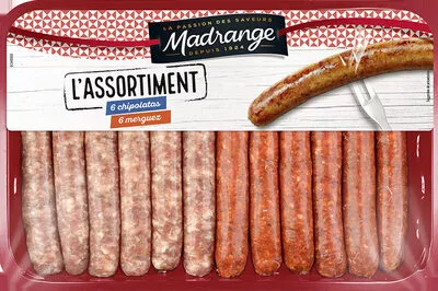 Assortiment chipolatas & merguez Madrange 660 g, code 3273625879932