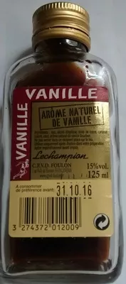 Arôme naturel de vanille Lechampion 125 ml, code 3274372012009