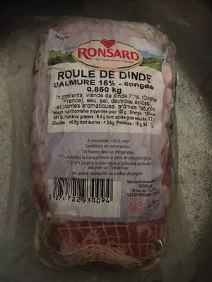 Roulé de dinde Ronsard 850g, code 3276722930094