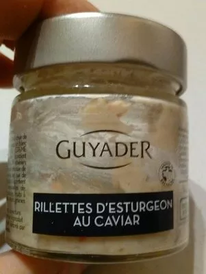 Rillettes d'esturgeon au caviar Guyader , code 3276770246123