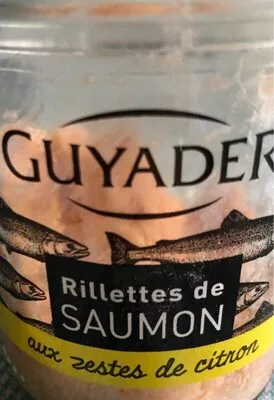 Rillettes de saumon aux zestes de citron Guyader , code 3276770246604