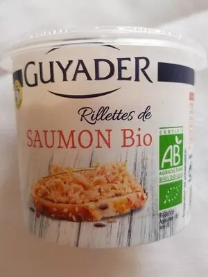 Rillettes de saumon bio Guyader , code 3276770247021