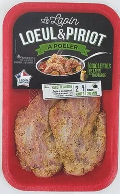 2 Gigolettes de Lapin marinées à la moutarde LOEUL et Piriot 260 g, code 3277820078909