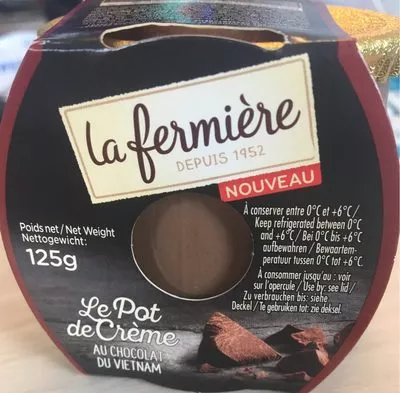 Le pot de crème au chocolat du Vietnam La Fermière 125 g, code 3279231583010