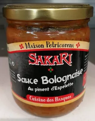 Sauce Bolognaise au piment d'Espelette Sakari , code 3281230000740