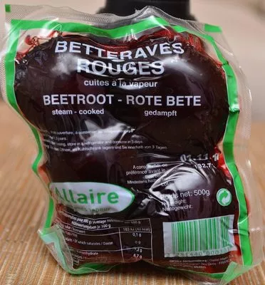 Betteraves Rouges épluchées Allaire, Daniel Allaire 500 g, code 3281440000301