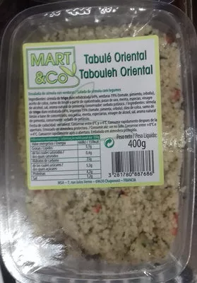 Tabulé oriental Mart & Co 400 g, code 3281780887686