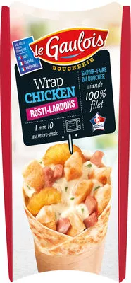 Wrap Chicken Rösti Lardons Le Gaulois 160 g, code 3283040057525