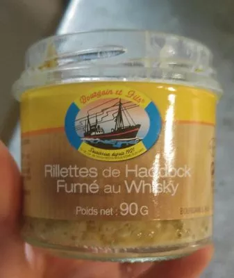 Rillettes de haddock fumé au whisky Bourgain Et Fils 90 g, code 3284570001910