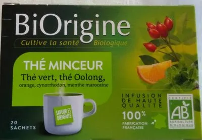 Thé Minceur BiOrigin BiOrigine 34 g (20 sachets de 1,7 g), code 3286011120037