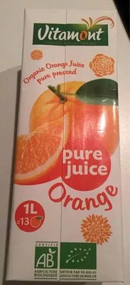 Pur jus d'oranges pressée Vitamont 1 L, code 3289196260314