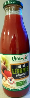 Jus de légumes biologiques Vitamont 75cl, code 3289196500076