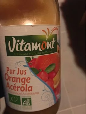 Pur Jus Orange Acérola Vitamont 75 cl, code 3289196500571