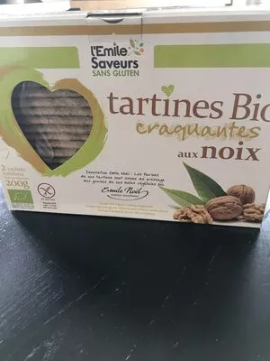 Tartines bio craquantes aux noix Emile noel 200 g, code 3291960012838