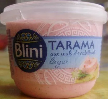 Tarama léger aux oeufs de cabillaud (25 %) Blini 100 g (105 ml), code 3292070003204