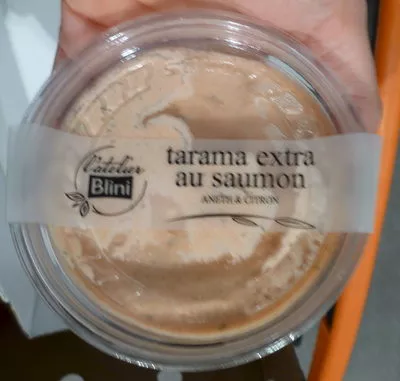 Tarama Extra au Saumon Aneth et Citron L'Atelier Blini 175 g, code 3292070006908