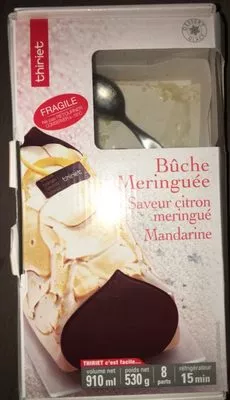 Bûche Meringuée Saveur Citron Meringué Mandarine Thiriet 910 ml / 530 g, code 3292590606534