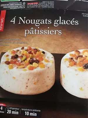 Nougats glacés pâtissiers Thiriet 4 nougats, 300g, code 3292590703707