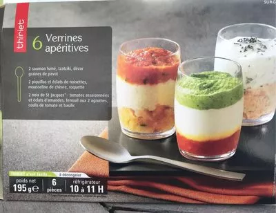 6 Verrines apéritives Thiriet 195 g, code 3292590801151