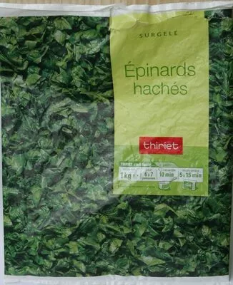 Épinards (Hachés ou de Feuilles, Congelés) Thiriet 1kg, code 3292590830038