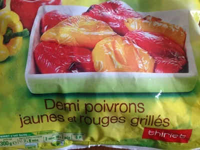 Demi poivrons jaunes et rouges grillés Thiriet 300 g, code 3292590830496