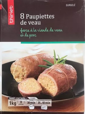 8 paupiettes de veau Thiriet 1 kg, code 3292590863159