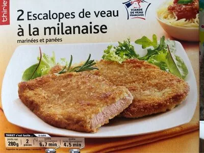 Escalope de veau à la milanaise Thiriet 280 g, code 3292590863227