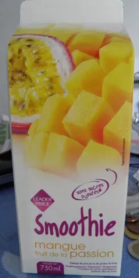 Smoothie Mangue Fruit de la passion Leader Price 750 ml, code 3296741024543