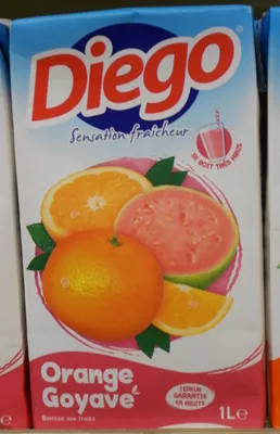 Jus d'orange Goyave Diego 1 L, code 3297560972329