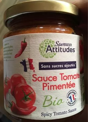 Sauce tomate pimentee Saveurs Attitudes 200 g, code 3299430063601