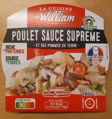 Poulet sauce suprême et ses pommes de terre  , code 3299512169092