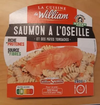 Saumon à l'oseille et ses pâtes torsades  , code 3299512169450